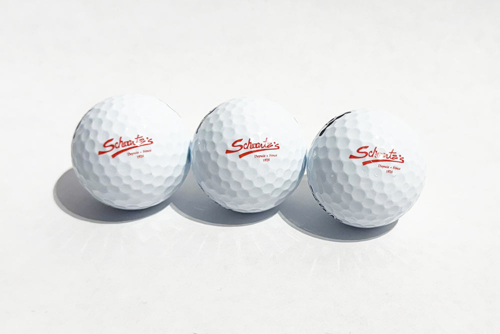 Schwartz's Deli Golf Balls – 3-Pack (White)